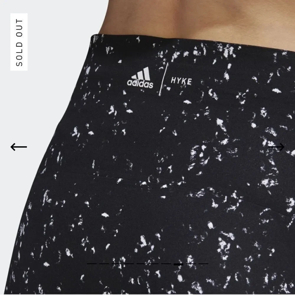 adidas Hyke Splatter Effect Performance Leggings - Picture 4 of 11
